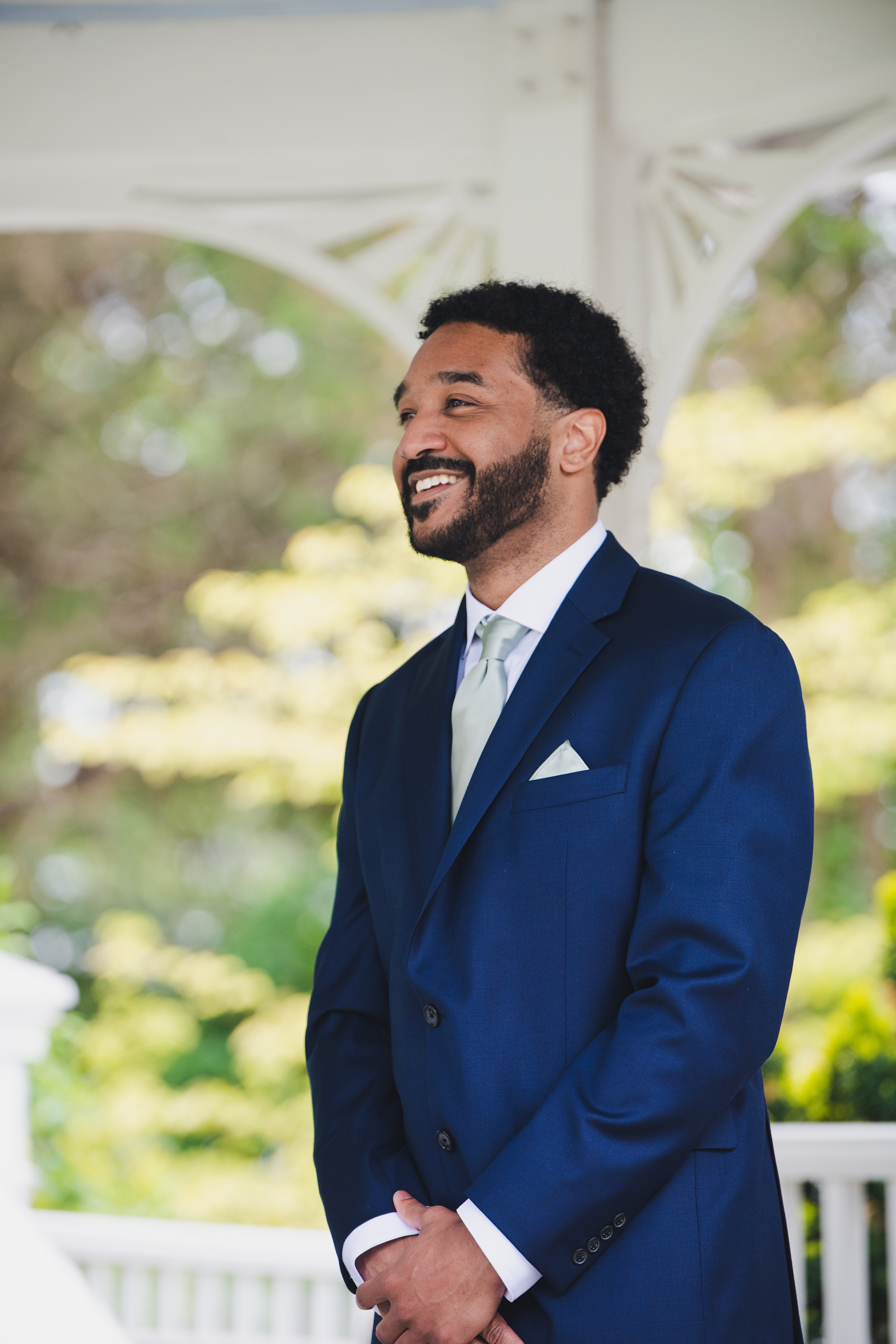 Eric smiling during the ceremony