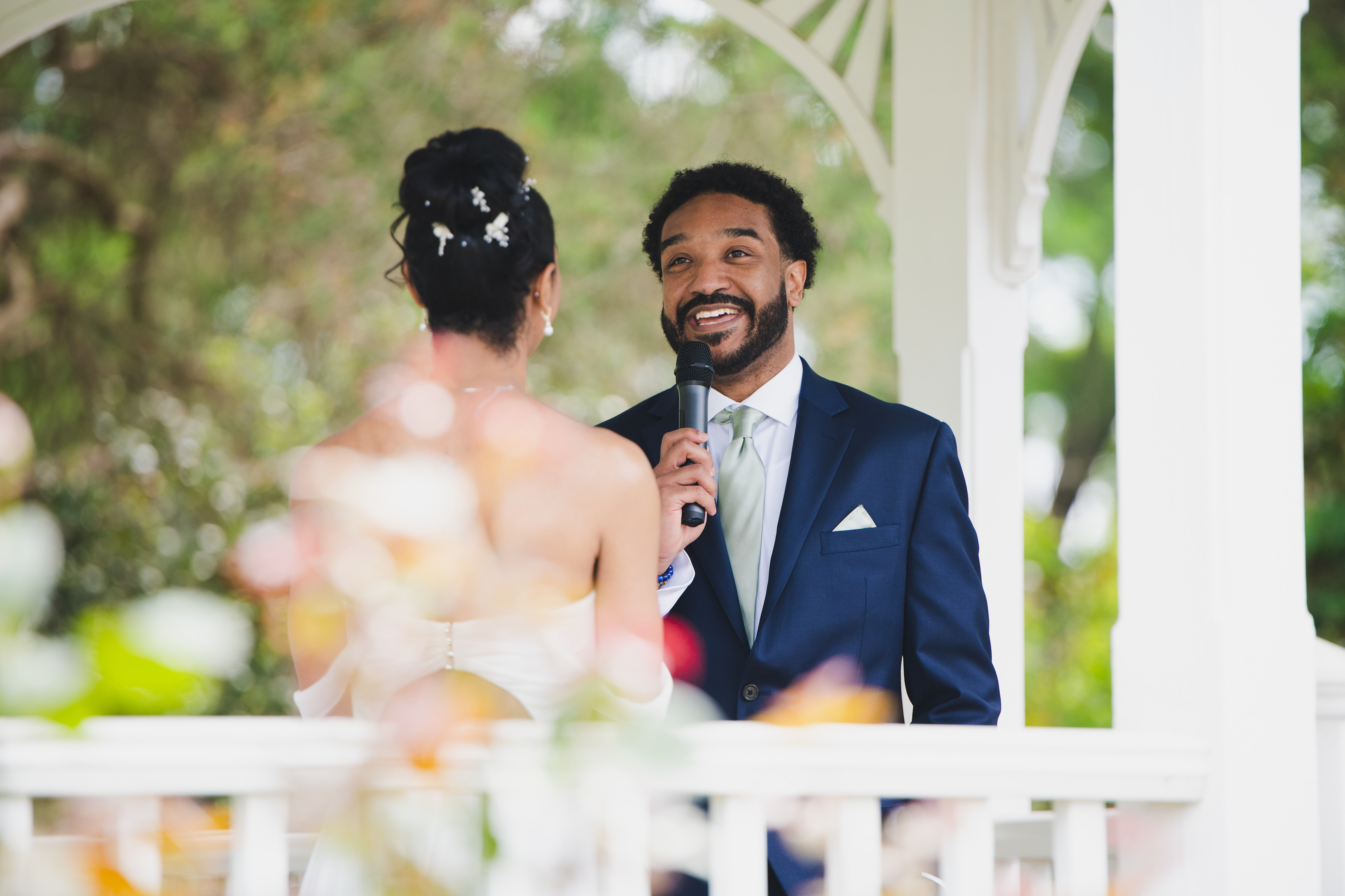 Eric sharing his vows